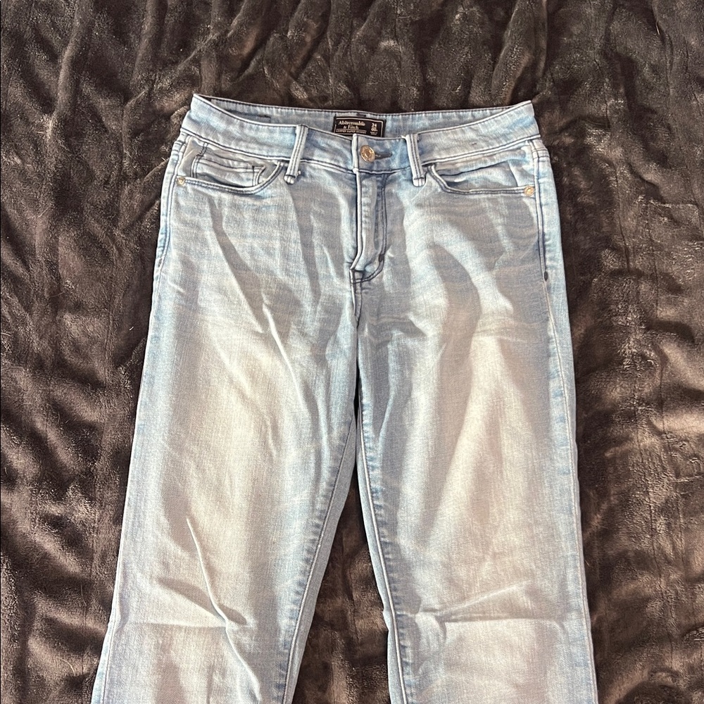 Abercrombie & Fitch Light Blue Straight Leg Jeans